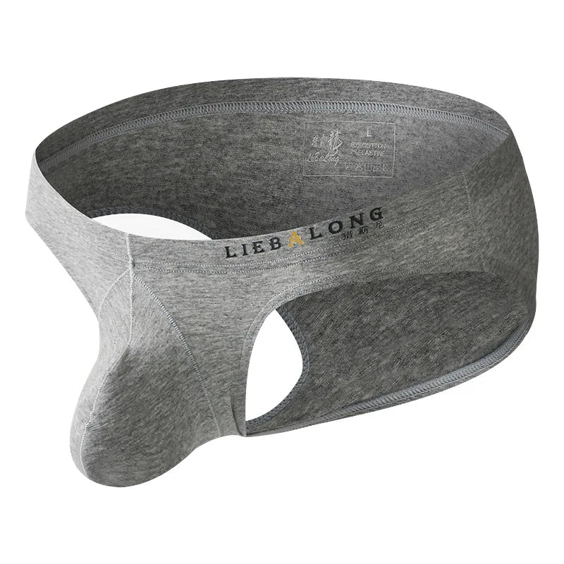 Men Briefs Low Waist Underpants Cueca Sports Breathable U Convex Pouch Lingerie Underwear Jockstrap Low Waist Soft Panties