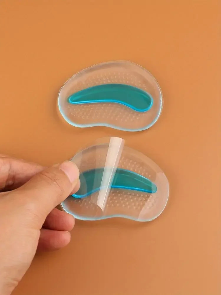 1 Pair Forefoot Pads for Sandals High Heels Silicone GEL Invisible Half Size Pads Non-slip Stickers Thickened Self-adhesive New