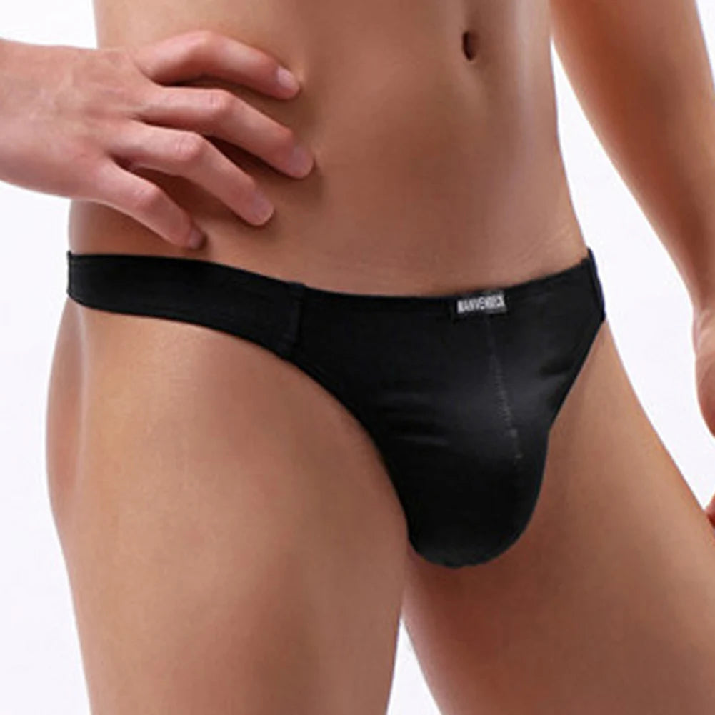 Breathable Thong Cotton Underwear All Seasons Use Bulge Pouch Briefs High Stretch Fabric Night Time For Night Wear