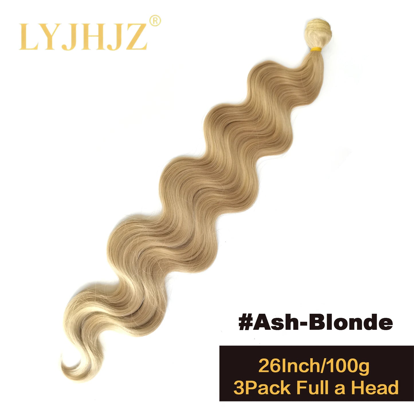 Colorful Body Wave Hair Bundles 613 Piano Blonde Natural Synthetic Hair Extensions Ombre Thick Ponytail Loose Deep Hair Weaving