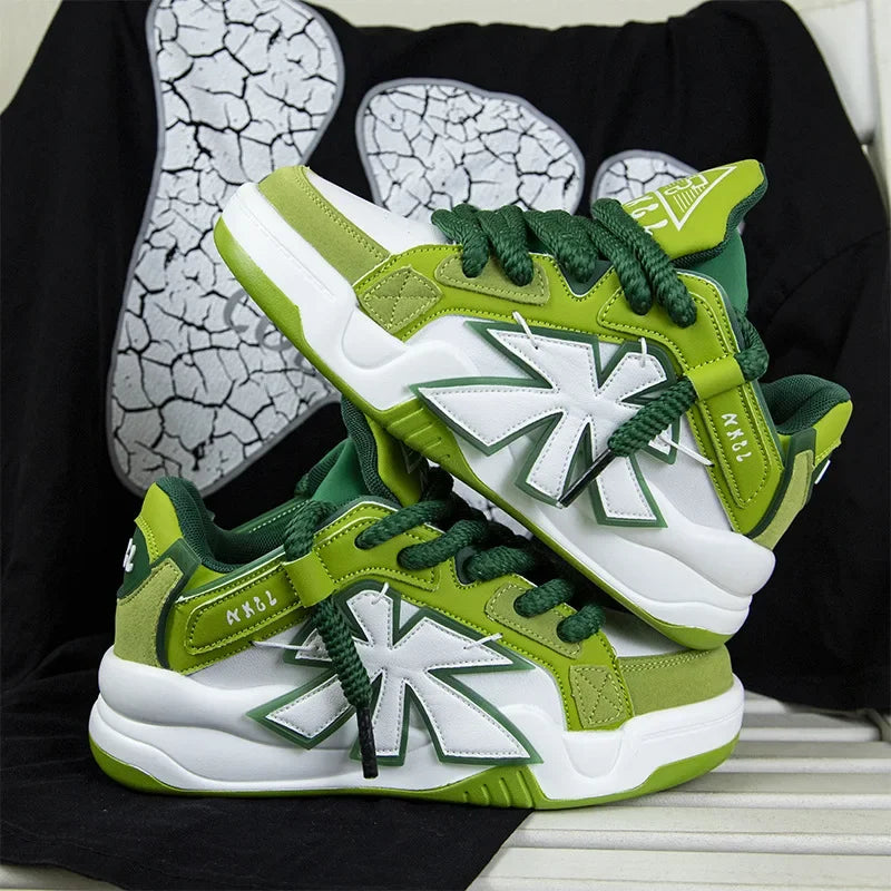 2024 Spring and Autumn Men's Thick Sole Elevated Casual Sports Shoes Fashion Breathable and Durable Running Shoes sneakers men