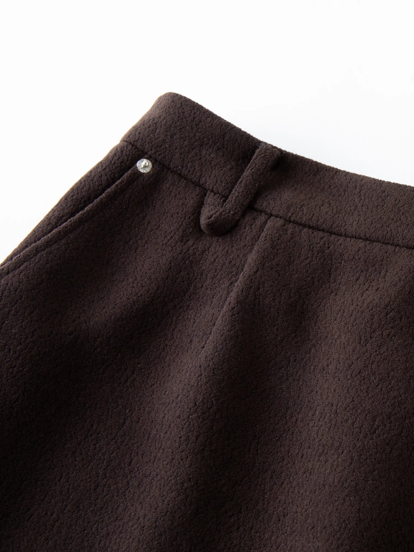DUSHU Classic Elastic Waist Skirt For Women Winter Office Solid Color College