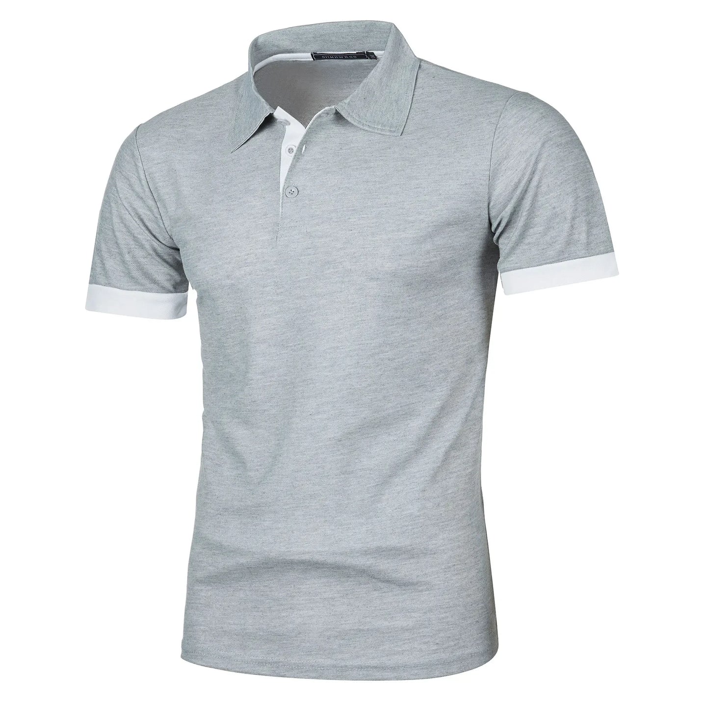 Summer Short Sleeve Polo Shirt Mens Large Stritching T Shirts Lapel Business Breathable Tee Shirt Lightweight Sweatwear