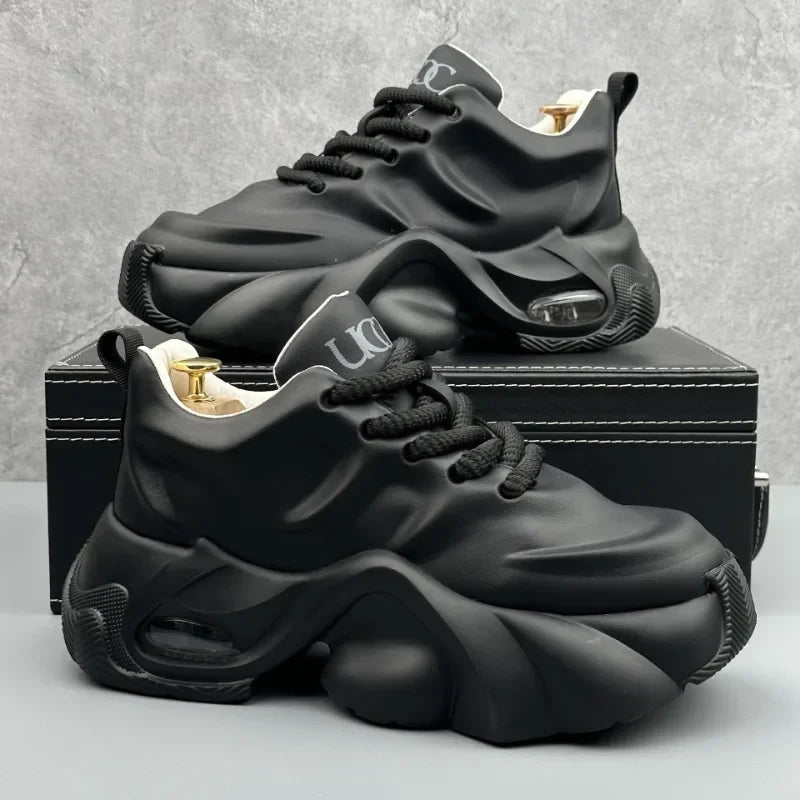 Men's High Quality Sneakers New Comfortable Leather Platform Shoes Outdoor Fashion All-match Mens Casual Shoes Кроссовки Мужские