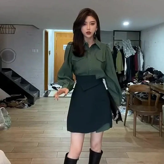 Dress Womens Matching Sets Summer Sexy Blazer Suit Korean High Quality Set Of Two Fashion Pieces For Women 2 Piece Outfits 2025