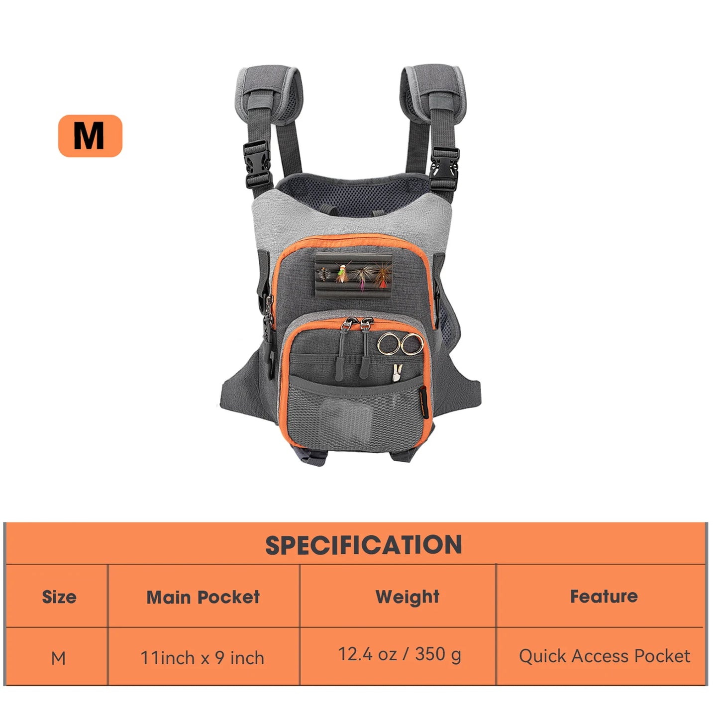 Fly Fishing Bag For Men and Women Fishing Chest Pack Fishing Tackle Boxes Storage Bags Outdoor Ultra Light Vest Fanny Packs