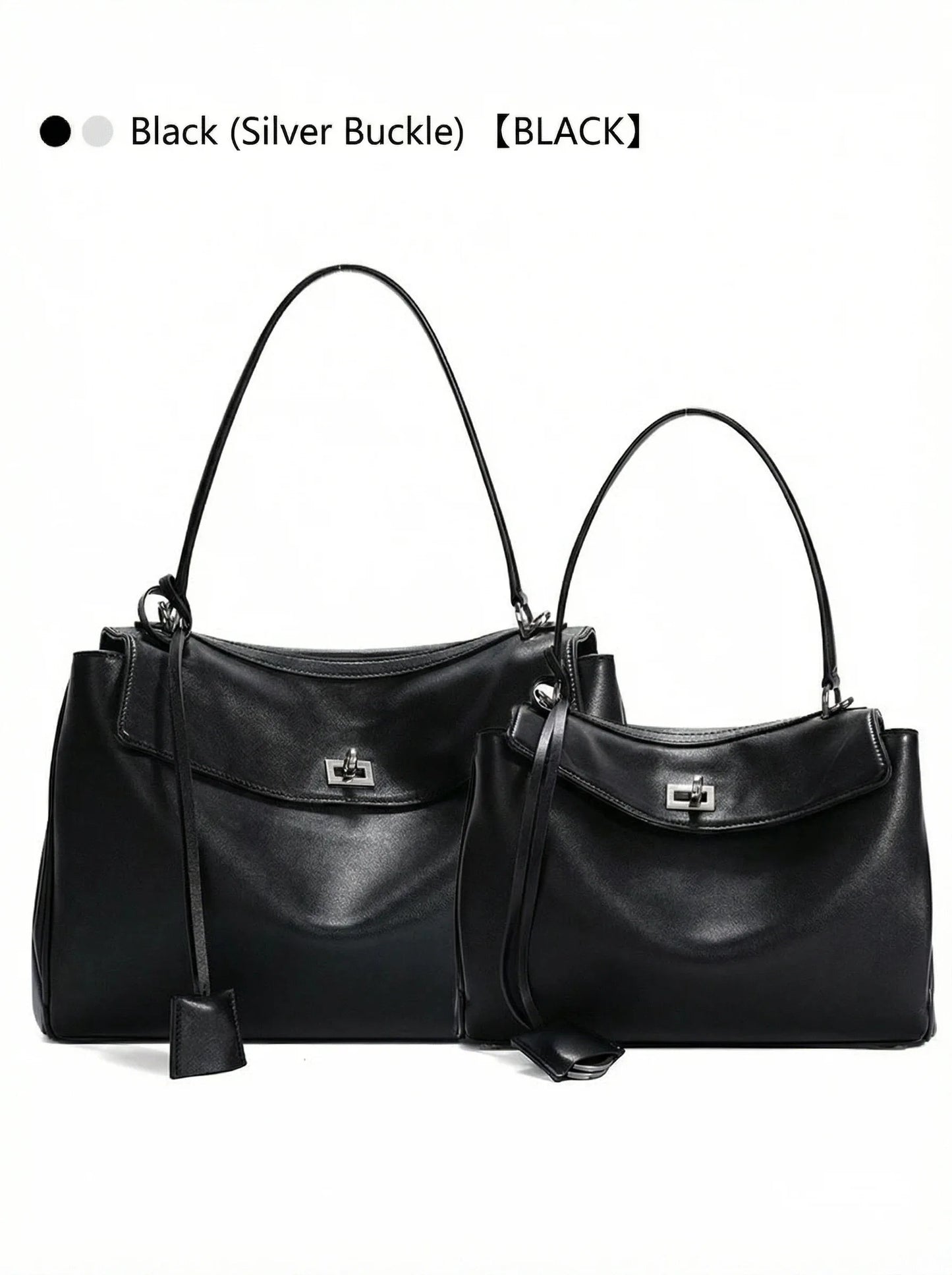 2026 large Genuine leather shoulder bag armpit top layer cowhide large capacity women's commuting high-end tote bag
