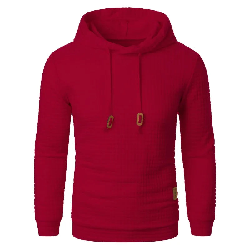 New Outdoor Men's Long Sleeve Hoodie Sweatshirts Autum Breathable Solid Color Coats Sport Streetwear Pullover Tracksuit Men