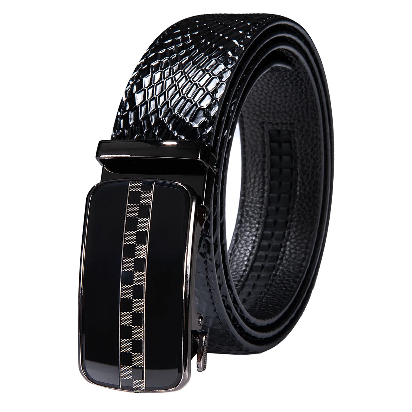 High Quality Mens Belts Black Brown Blue White Green Leather Straps Casual Gold Automatic Buckles Waistband Belt for Men Wedding BAZAARHUBO