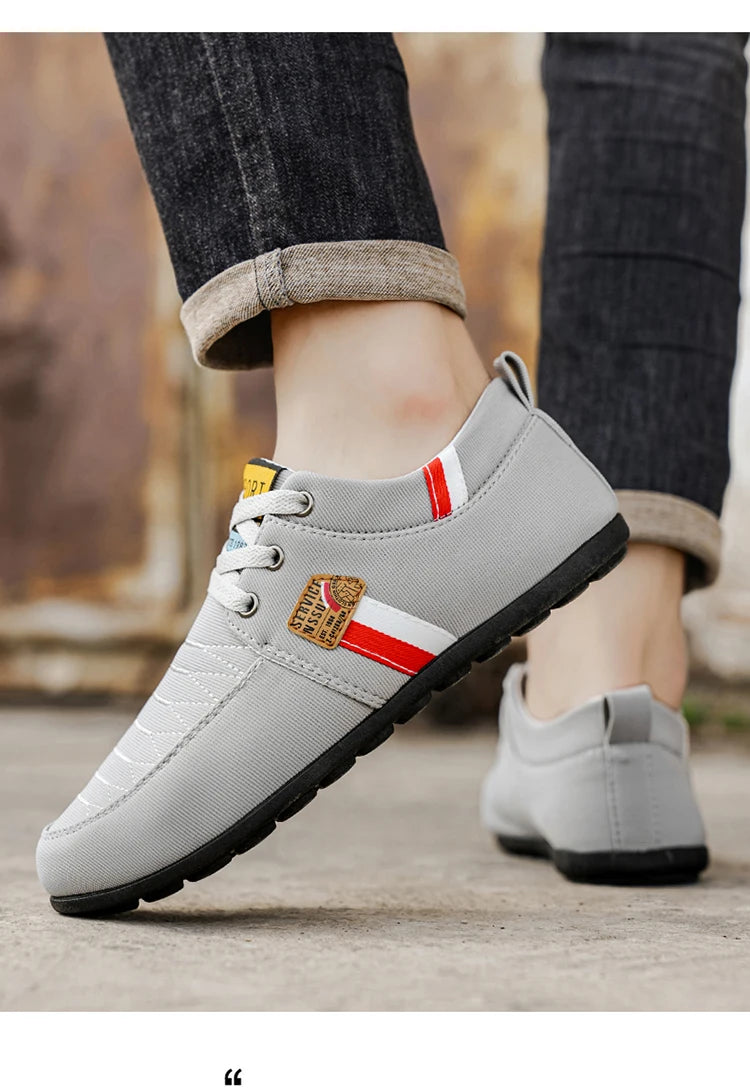 Men's Shoes New Style 2026 Spring and Autumn Flat Lightweight Sports Fashion Versatile Soft-Soled Casual Shoes Men's Simple Breathable Men's Shoes