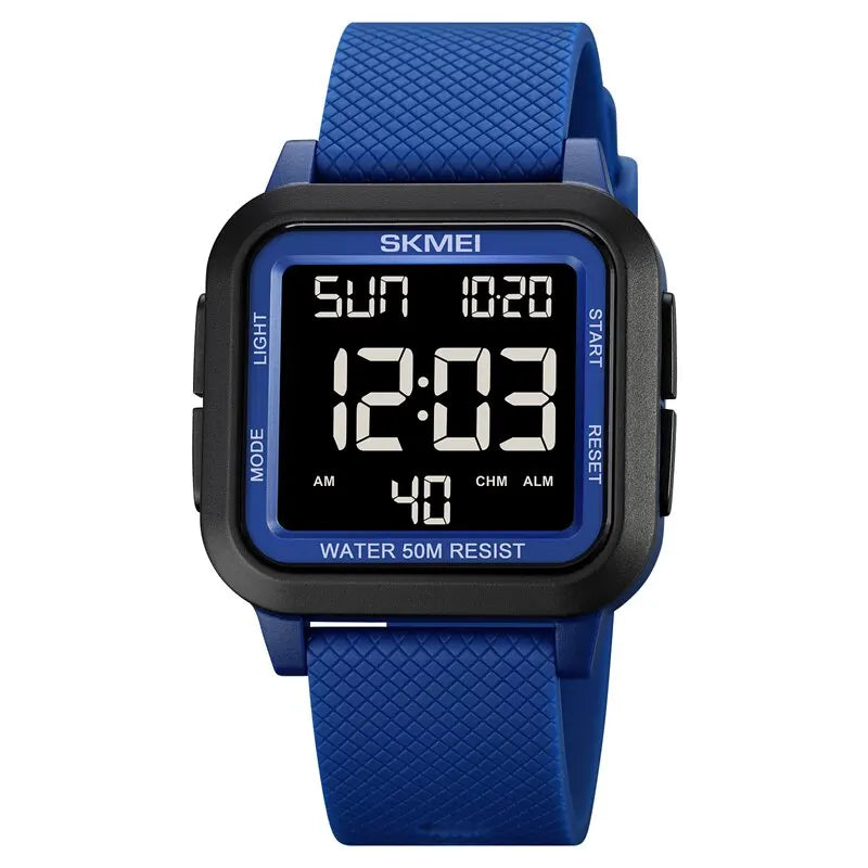 SKMEI Sport Watches Mens Alarm Countdown Clock Male 5Bar Waterproof Military Back Light Shockproof Calender Digital Wristwatch