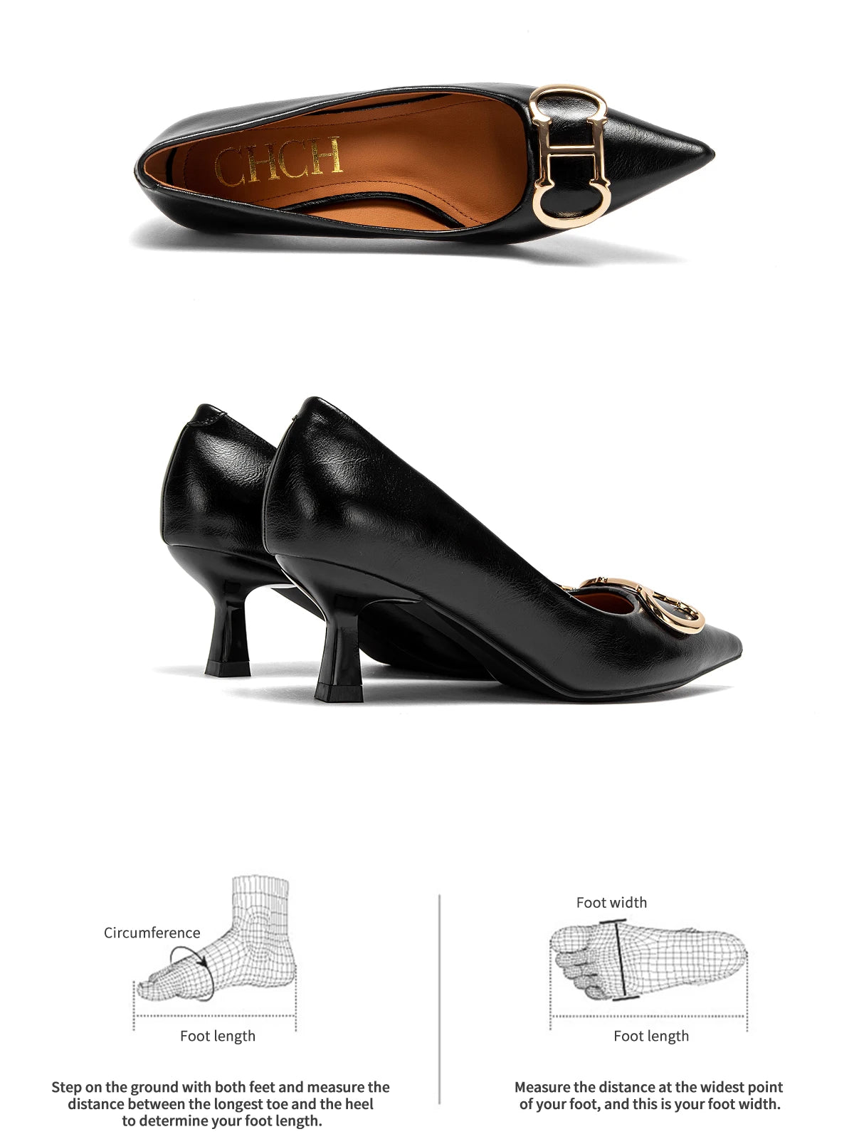 Women's Shoes Pointed Toe High Heels Patent Leather Dress Heels Boat Shoes Wedding Shoes Large Size 34-40