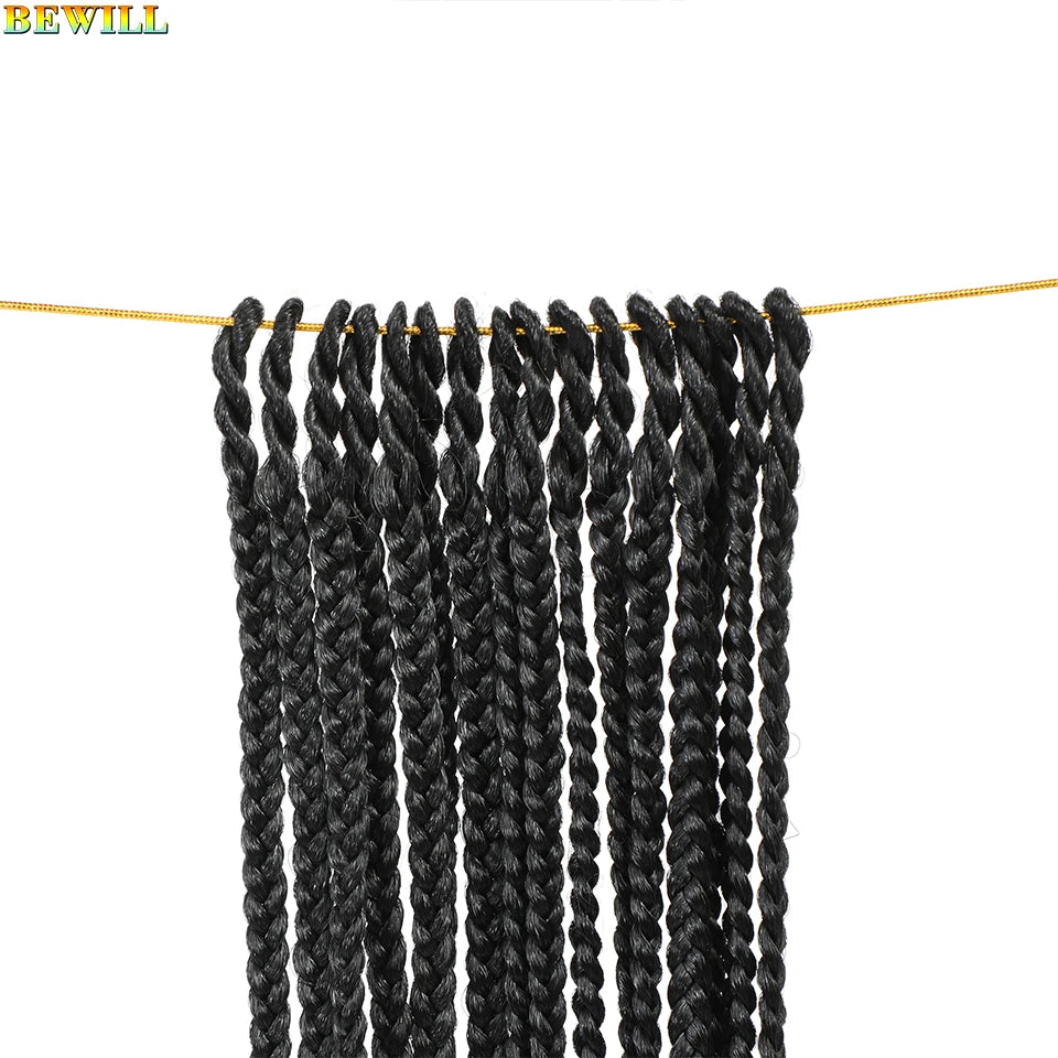14 18 24 Inch French Curl Crochet Braids Boho Goddess French Curl Box Braids Crochet Hair Synthetic French Curly Braiding Hair