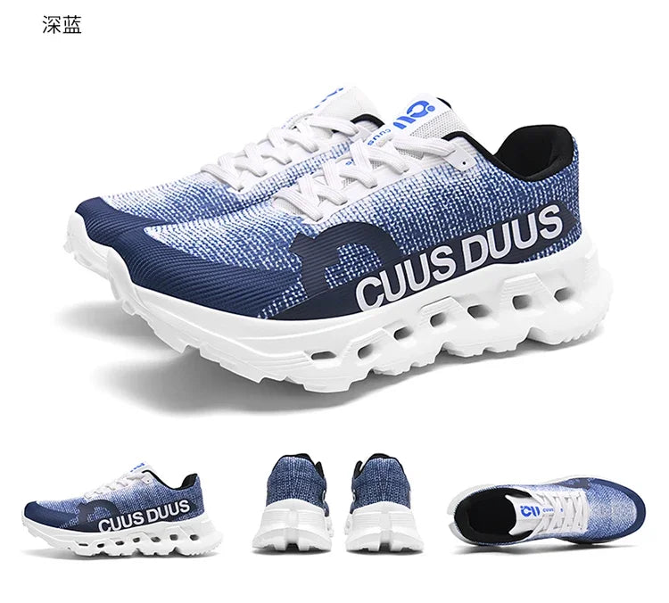 Men's Running Shoes Outdoor Couple Trainer Race Sneakers Off-road Shoes Cushioning Jogging Non-Slip Breathable Mesh Luxury Shoes