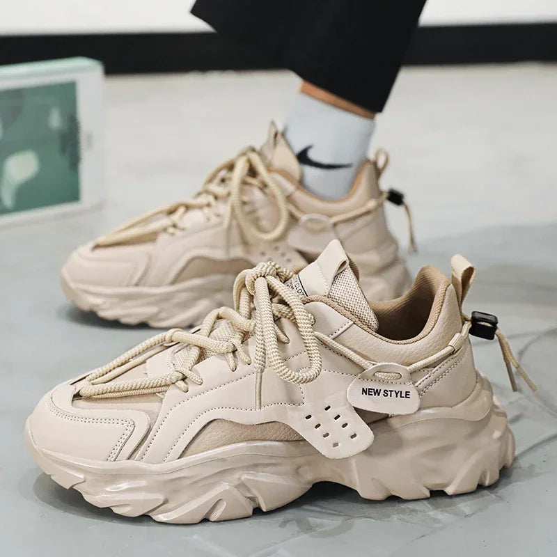 2025 New Men's Luxury Platform Sneakers Fashion Men Running Shoes Increased Breathability Man Shoes Lace Up Zapatillas De Hombre