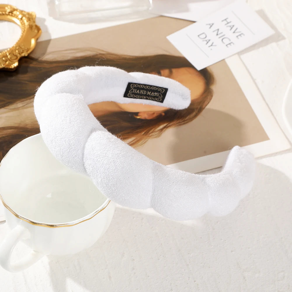 Fashion Padded Headbands for Women Wide Bezel Hairbands Thick Velvet Hair Hoop Girls Sponge Non-slip Hairband Hair Accessories BAZAARHUBO