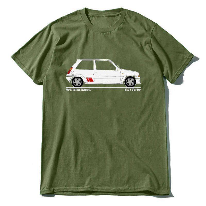 Male Hot Hatch Classic - Retro 5 Gt Turbo Inspired  Classic Tops Tee Shirts New Fashion  Print T-Shirt