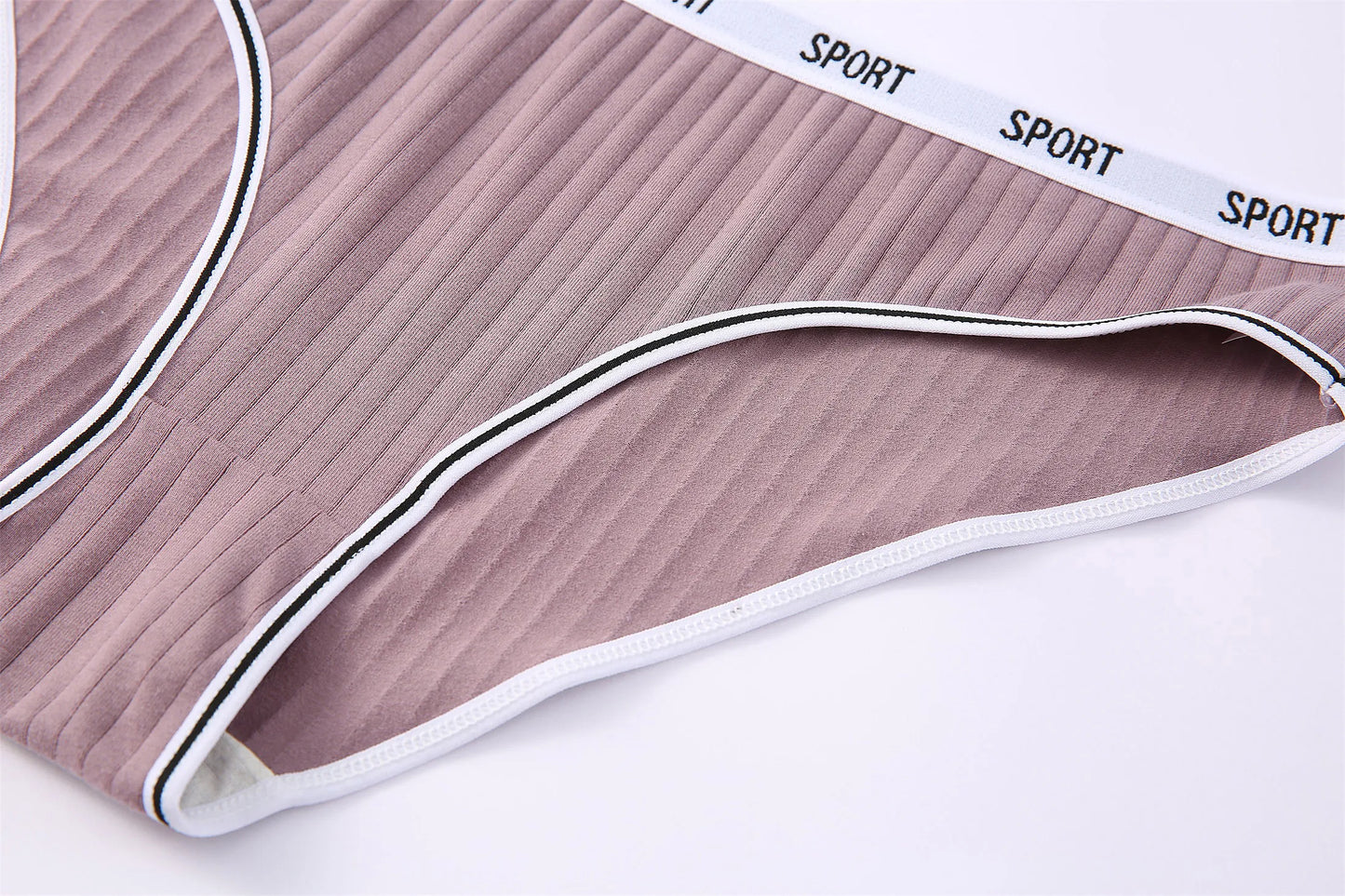 Fashion Letter Women's Underwear Breathable Cotton Triangle Pants Mid Waist Sexy Comfortable Lingerie Bright Cute Girl Briefs