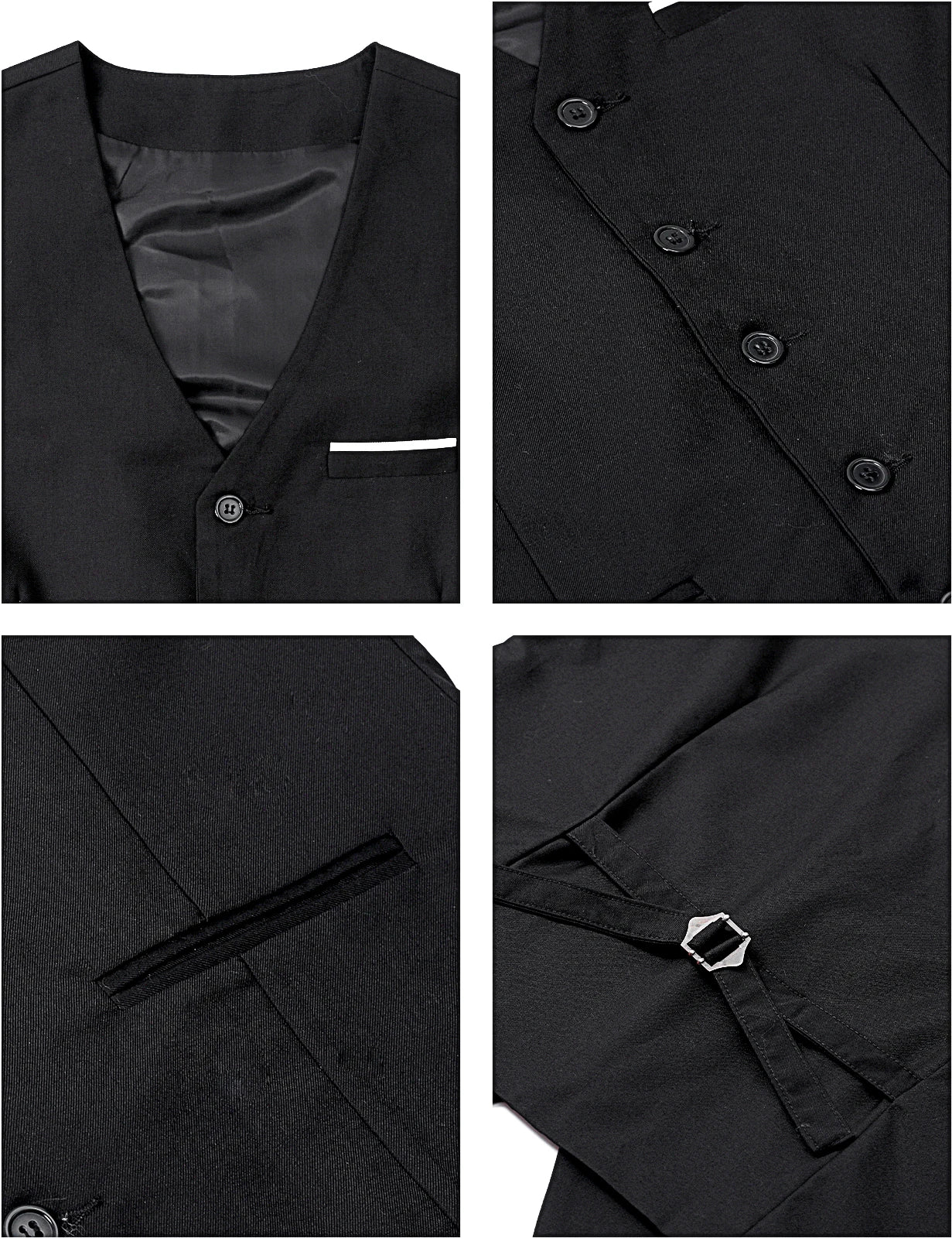Mens Suit Vest Male Business Formal Wedding Office Birthday Party Outfit Set  Easter Church Jacket Black Waistcoat