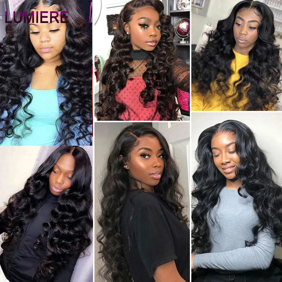 8-40 Inchs Loose Wave Bundles Brazilian Human Hair Weave Bundles 1/3/4 Bundles Deal Top Quality Human Hair Extensions Wholeasle