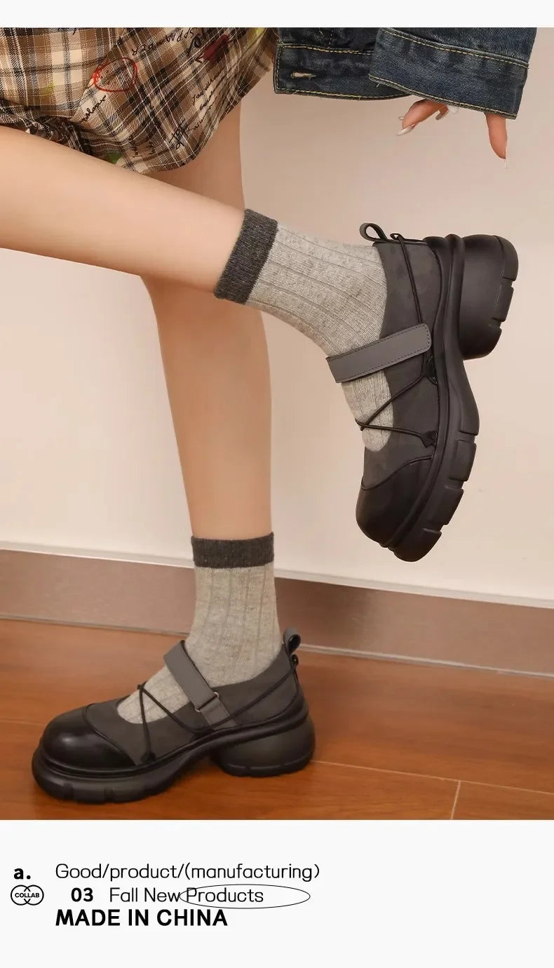Women Sports Shoes Fashion Shallow Butterfly-knot Platform Sneakers Ladies Casual Flats Outdoor Mary Jane Shoe