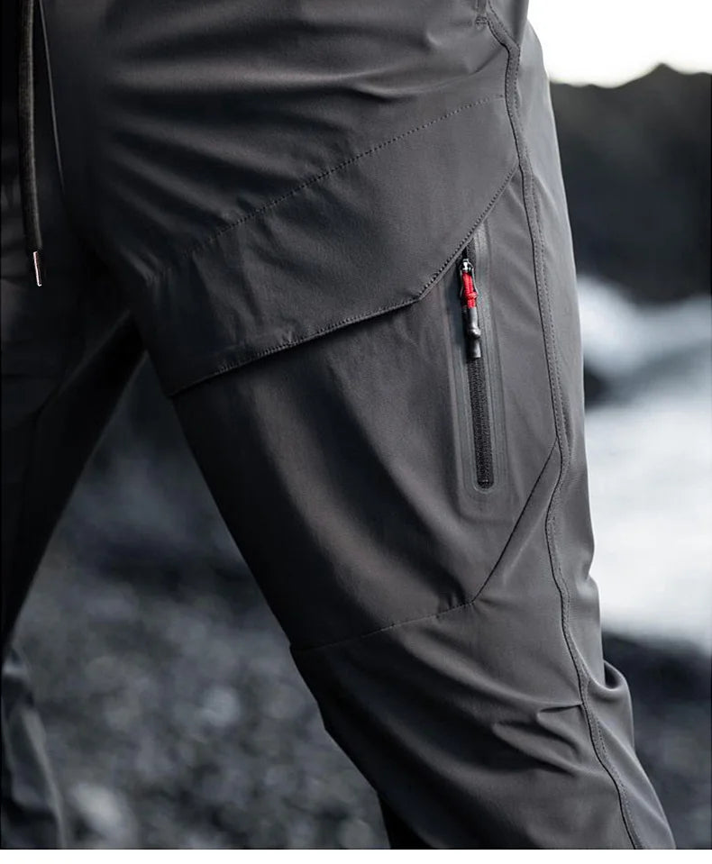 Mens Summer Quick Dry Streetwear Trousers Man Running Joggers Pants Sweatpants Bodybuilding Sports Compression Trackpants