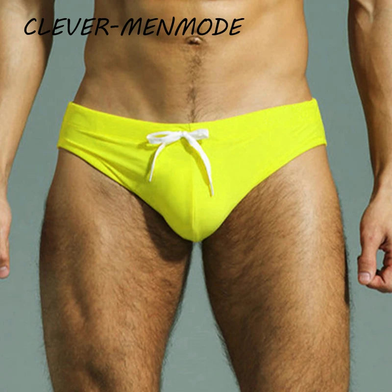 Mens Swimwear Sexy Briefs Swimsuits Trunks Beachwear Summer Surf Board Wear Men Swimming Brief Bikini Underwear Spa Underpants