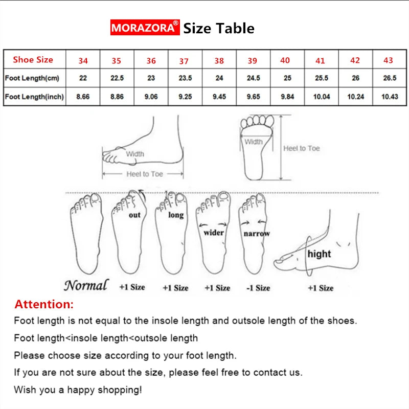 MORAZORA Plus Size 34-43 New Horsehair Women Sandals Stiletto High Heels Pointed Toe Buckle Strap Summer Shoes Ladies Party Shoe