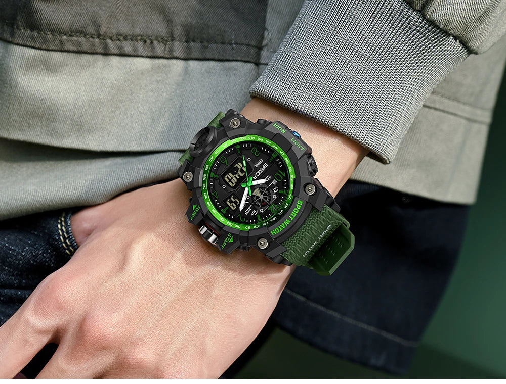 SANDA 3169 Top Brand Sports Men's Watches Military Quartz Watch Man Waterproof Wristwatch for Men Clock shock relogios masculino