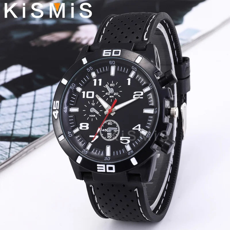 Fashion Men Quartz Watch Business Style Leather Strap Wristwatch 4 Colors Available Stylish Timepiece