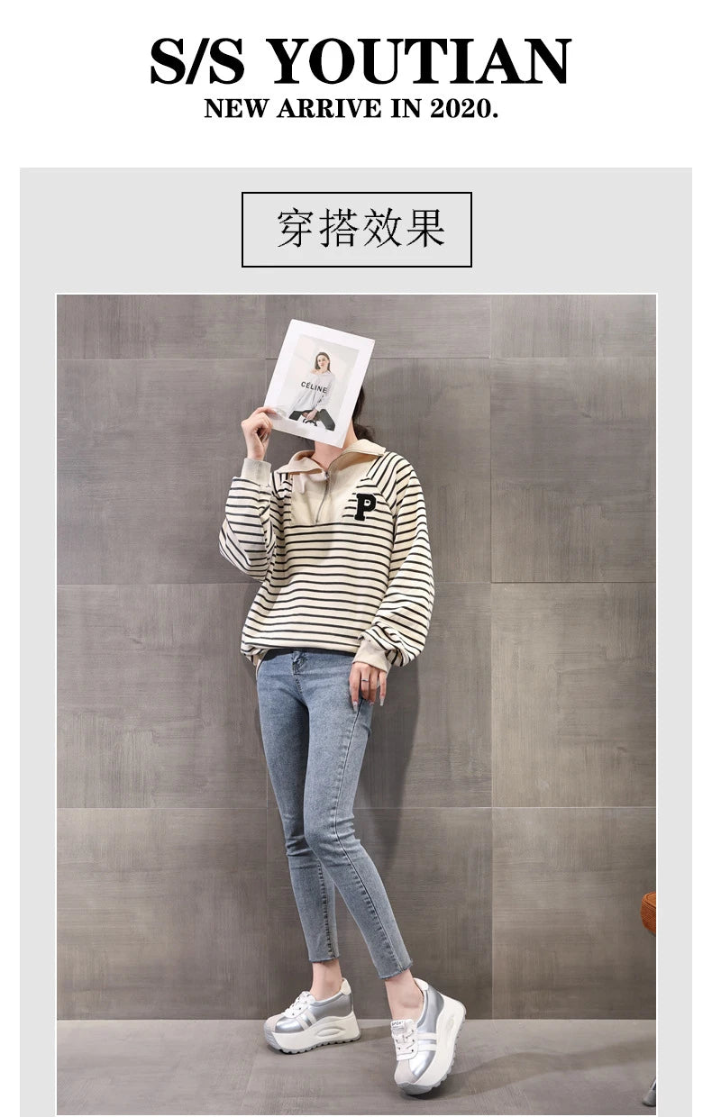 Best-selling High Quality New Shallow Mouth Increase Thick Sole Breathable Platform Casual Shoes
