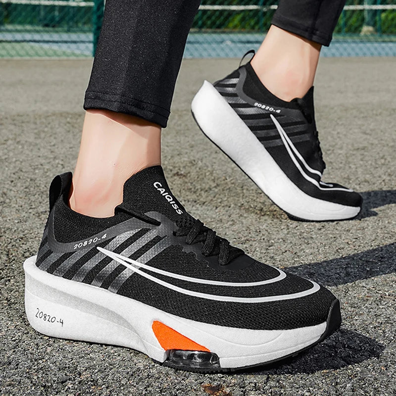 Running Shoes Carbon Board Speciality Marathon Men Sports Breathable Lightweight Women's Comfortable Athletic Nonskid Sneakers