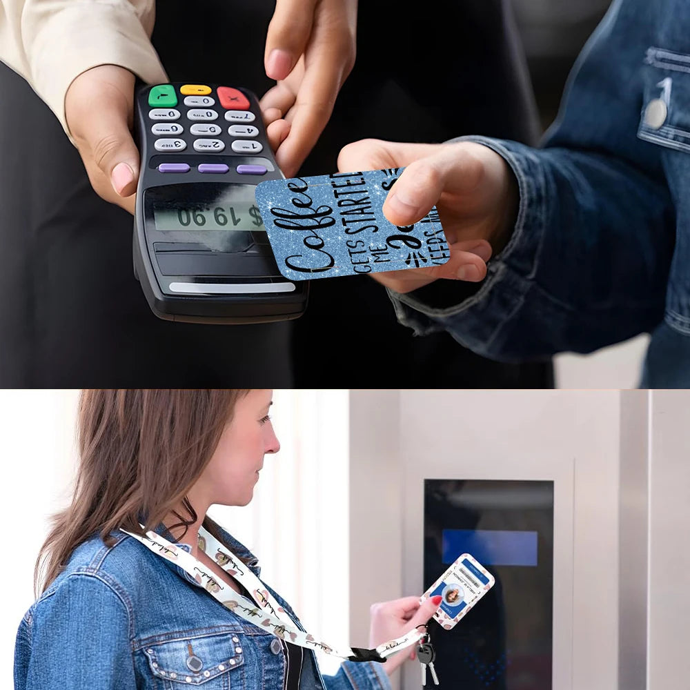 quotation card holder Lovely hanging rope  ID pass hang accessories holder lanyard Student  Bus passr protective Case