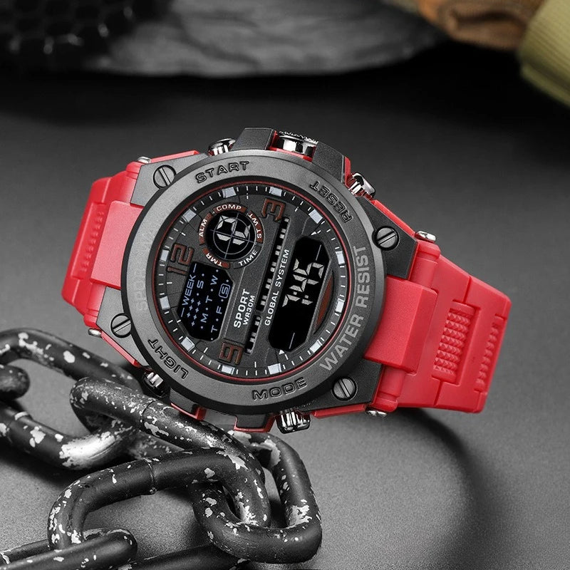Multifunctional Sports Watch - Luminous Outdoor Electronic Watch with Alarm & Timer