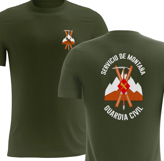Spain National Guard Civil Mountain Rescue Service T-shirt Short Sleeve Casual 100% Cotton Shirt