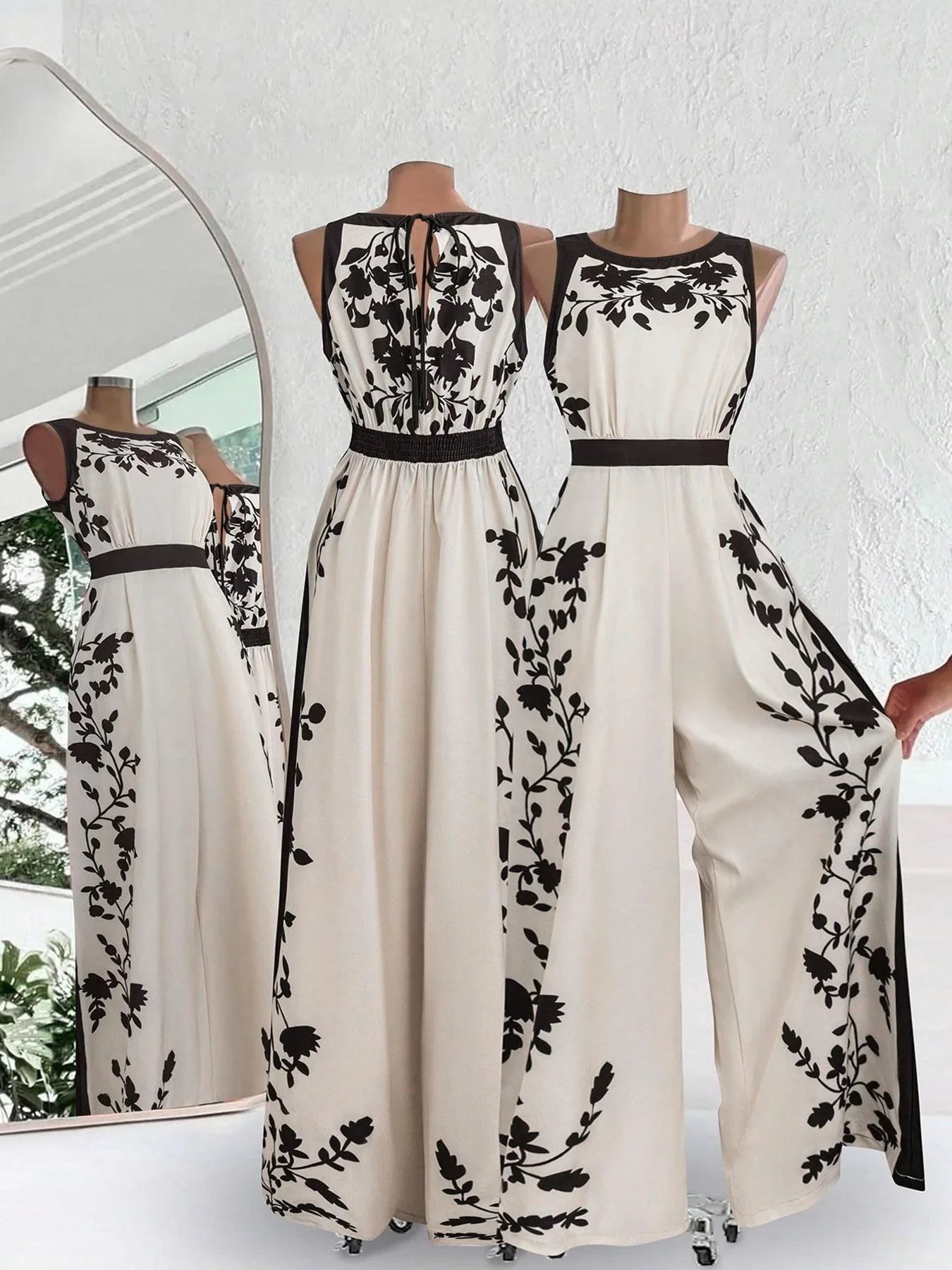 Women's One-Piece Pants, Stylish and Comfortable, Perfect for Everyday Wear, Elegant Design, Ideal for All Seasons