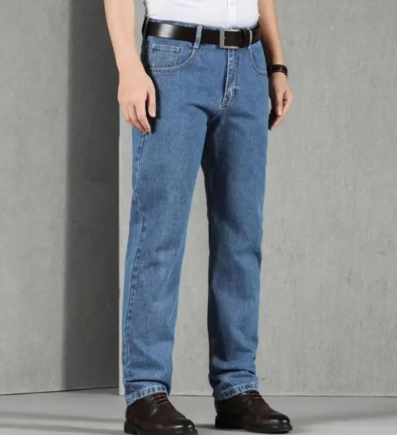 Jeans for Men Work Wear Male Cowboy Pants 2025 Fashion Trousers High Quality Original Classic Straight with Pockets New in Baggy