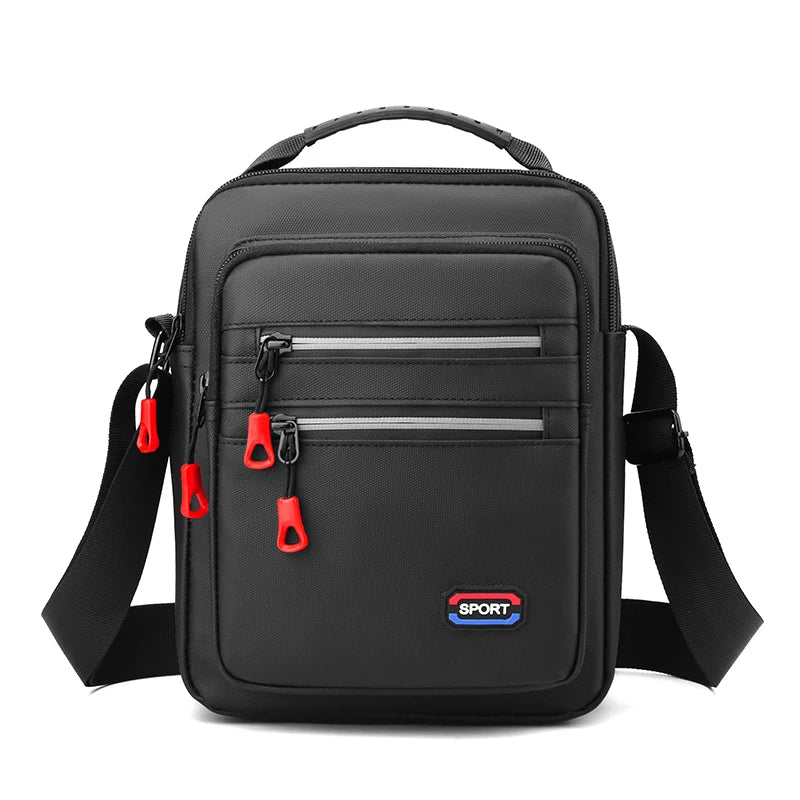 Stylish Minimalist Men's Shoulder Bag Large Capacity Multi-Compartment Men's Crossbody Bag Durable Men's Commuter Shoulder Bag