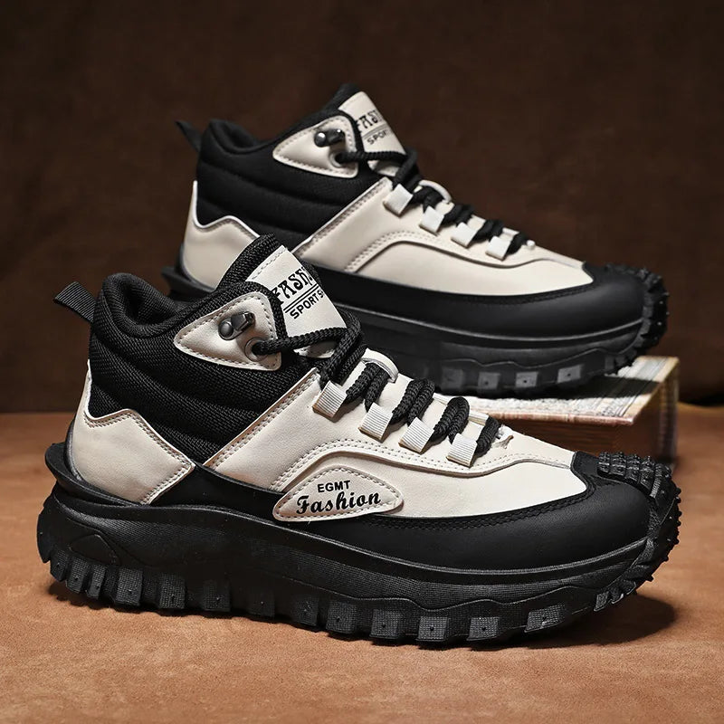 Men's Large Size Versatile Mountain Climbing Anti-slip Wear-resistant Outdoor Casual Trendy Spring Lightweight Dad Shoes