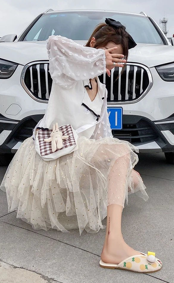 Slides Kawaii Shoes Round Toe Cute Women's Slippers and Ladies Sandals Mules Summer 2025 Flat Outside Comfortable Elegan Y 39 W