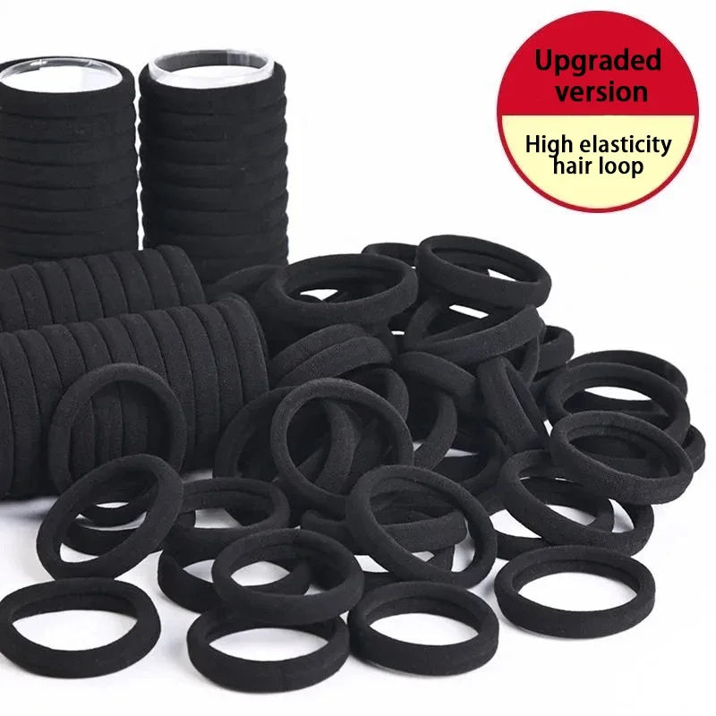 20/50/100pcs Black Hair Bands for Women Girls Hairband High Elastic Rubber Band Hair Ties Ponytail Holder Scrunchies Accessorie BAZAARHUBO