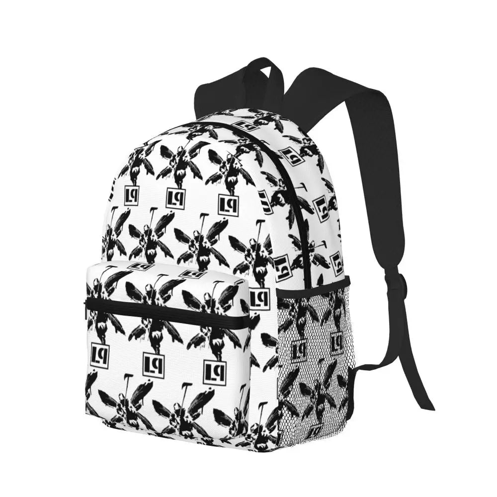 L-Linkin-S P-Park-S Band Student Backpack School Bag Hiking Travel Daypack for Boys Girls Fashion Bookbag Shoulder Bags