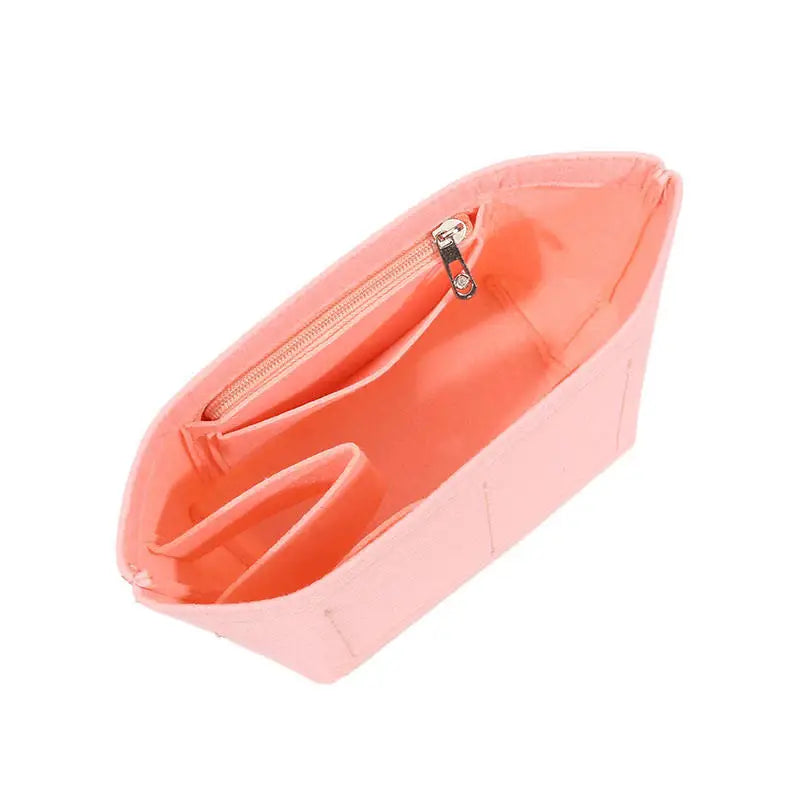 Multi-Pocket Felt Insert Bag Organizer Makeup Organizers Liner Perfect for Women Handbags Bucket Bag Bag Accesories Cosmetic Bag