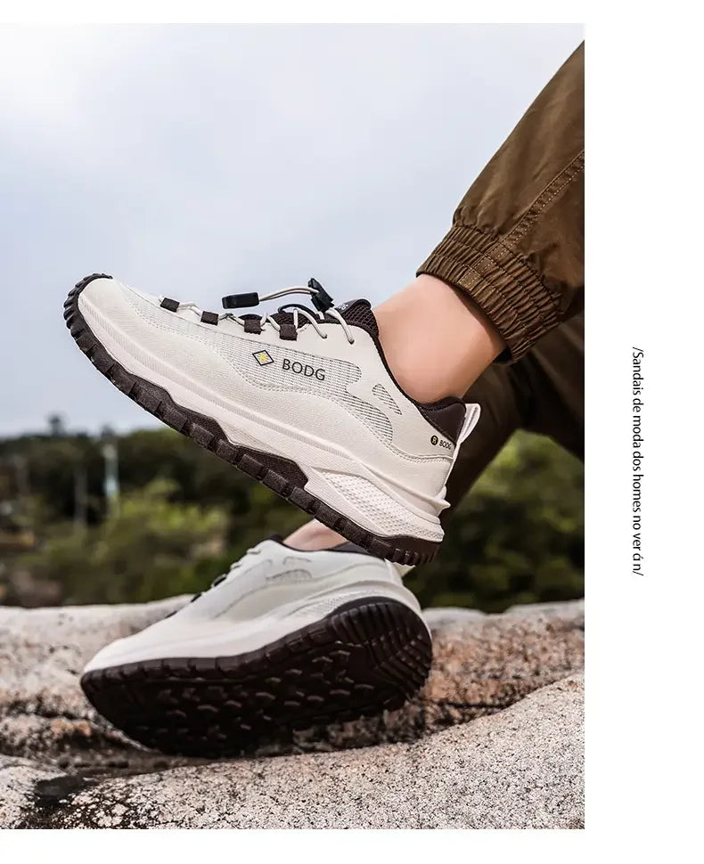 Men's Outdoor Off-Road Running Shoes, Lightweight Breathable Casual Shoes, Anti-slip Wear-resistant Hiking & Trekking Sneakers