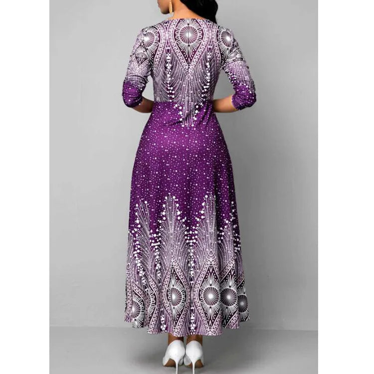New 2026 Women's South African Long Dress For Women Dashiki Fashion Summer Print Dress Ankara Party Dress Festa African Clothing