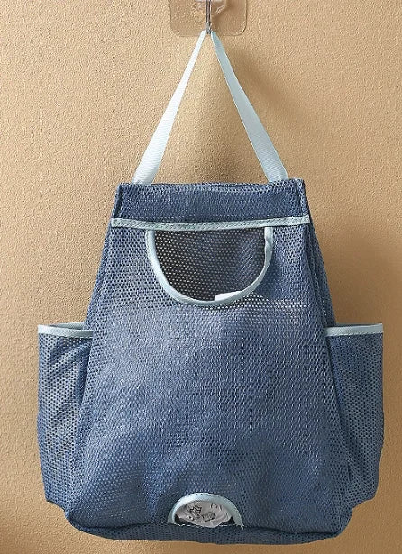 Plastic Bag Holder Trash Bag Dispenser Plastic Grocery Bags Large Grocery Bag Holder Breathable Mesh Hanging Storage