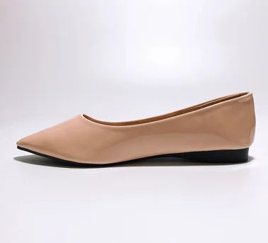 Ladies 2-48 Shiny Leather Slip-Ons Green Candy Colors Shallow Toe Shoes For Women Promotion 2020 Plain Flats Spring Outdoor Cute