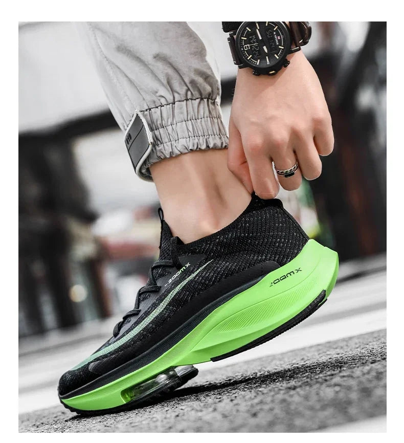 Men Running Shoes Air Cushion Breathable Training Lightweight Shoes Sneakers Marathon Women Comfortable Athletic Sports Shoes