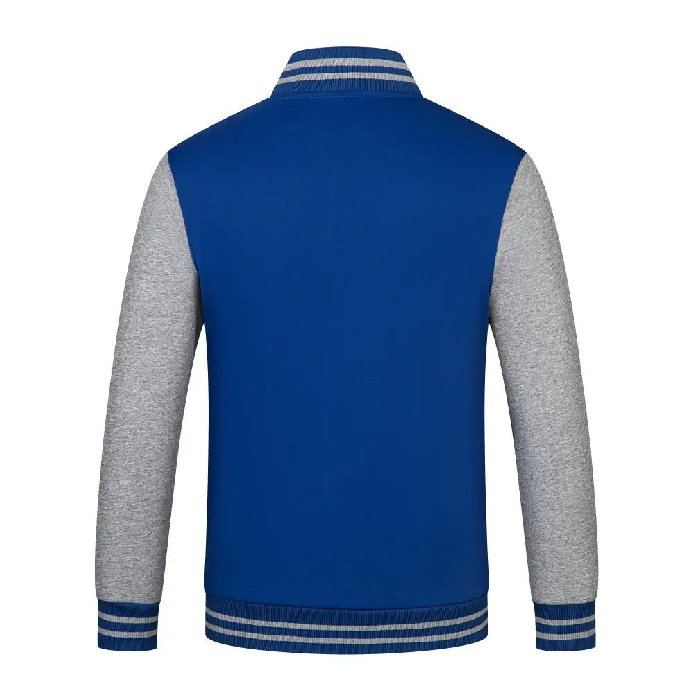 Mens Jacket Trend New Button Casual Coats Round Neck Baseball Uniform  Spring And Autumn Tide Brand Clothes Print LOGO LS-2211