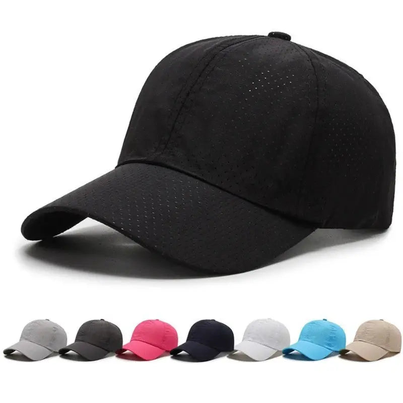 Spring Summer Solid Color Hats for Men Mesh Cap Baseball Cap Women Autumn Sunscreen Hat Mesh Breathable Peaked Cap BAZAARHUBO
